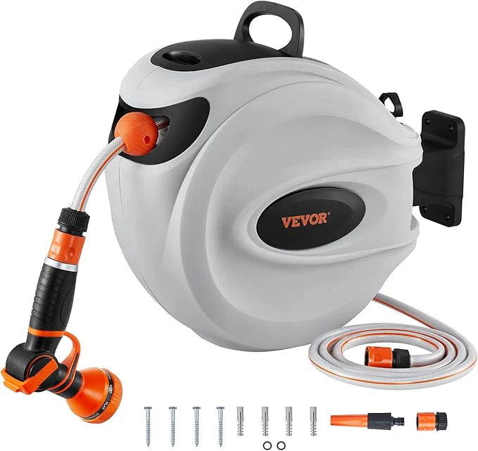 Aquilo™ | Retractable No-Twist Garden Hose – High-Pressure & Flexible