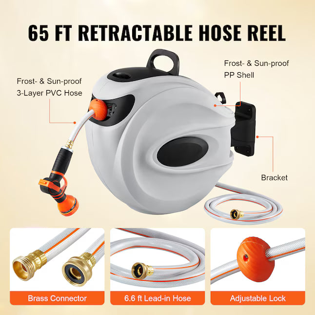 Aquilo™ | Retractable No-Twist Garden Hose – High-Pressure & Flexible