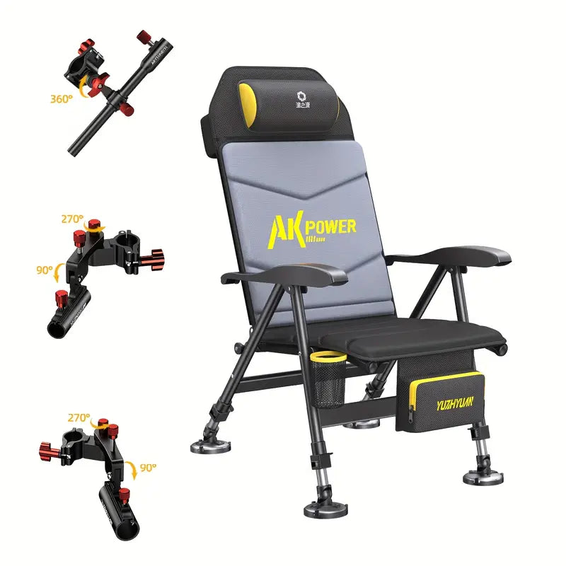 Campra™ | Foldable Fishing Chair – Adjustable & Portable Comfort