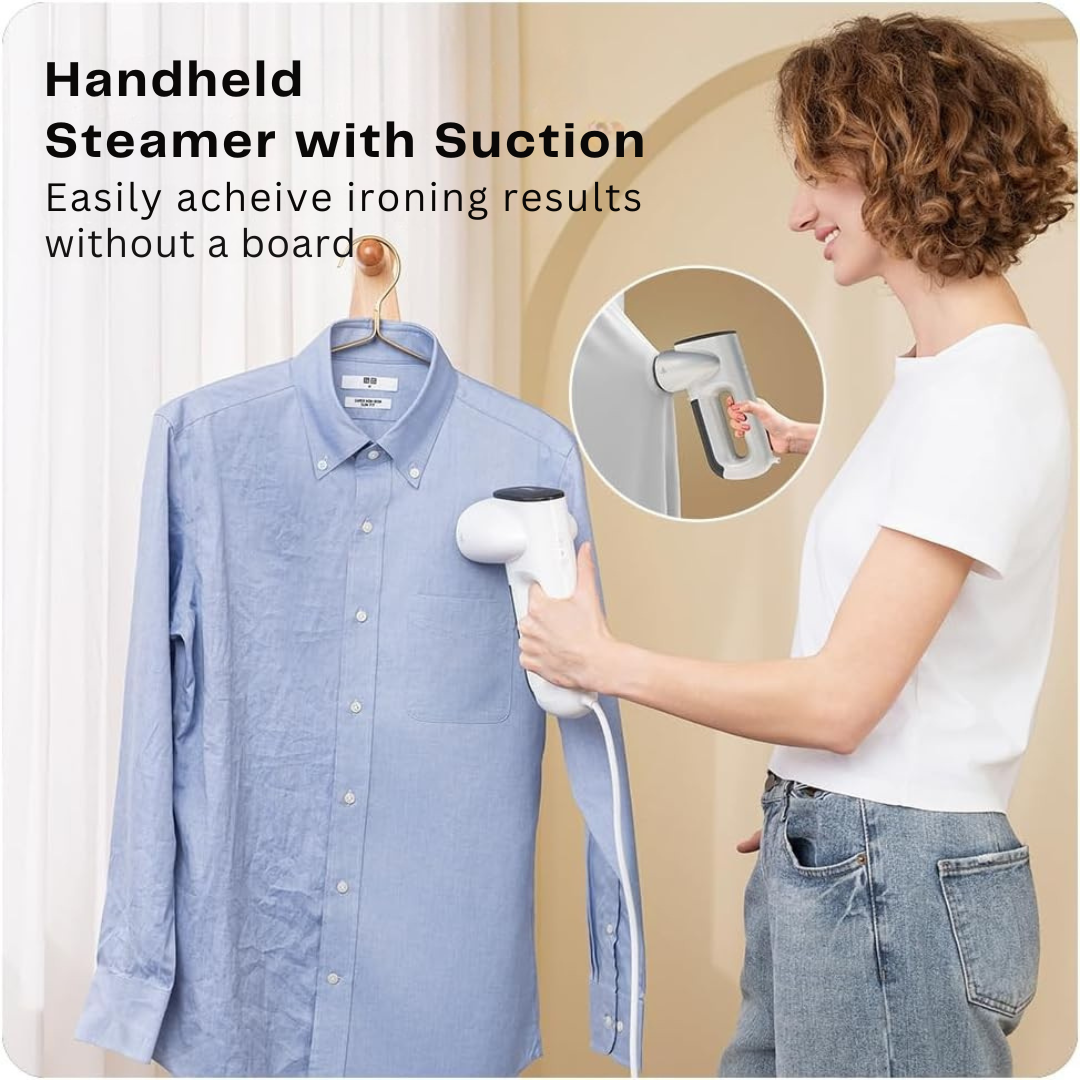 Mistic™ | Magic Vacuum Steamer – 2-in-1 Handheld Travel Steamer & Clothes Iron, 2300Pa Suction