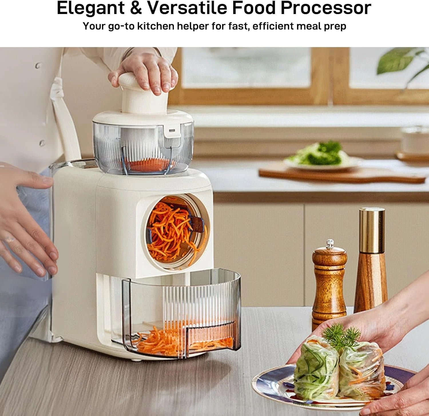 Cutrix™ | 4-in-1 Electric Grater & Slicer – Quick & Perfect Results